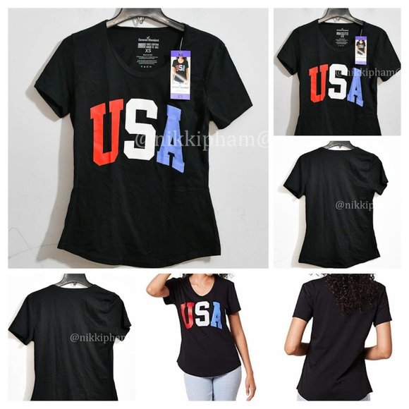 America Standard Tops - General Standard Ladies' Americana Relaxed Fit Scoop Neck T-Shirt